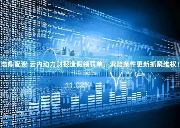 浩鼎配资 云内动力财报造假领罚单，索赔条件更新抓紧维权！