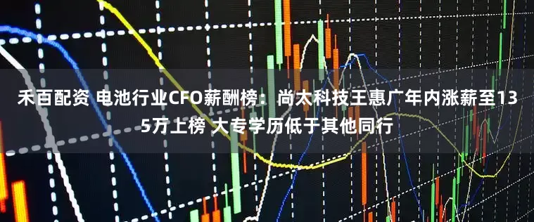 禾百配资 电池行业CFO薪酬榜：尚太科技王惠广年内涨薪至135万上榜 大专学历低于其他同行