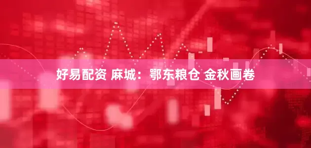 好易配资 麻城：鄂东粮仓 金秋画卷